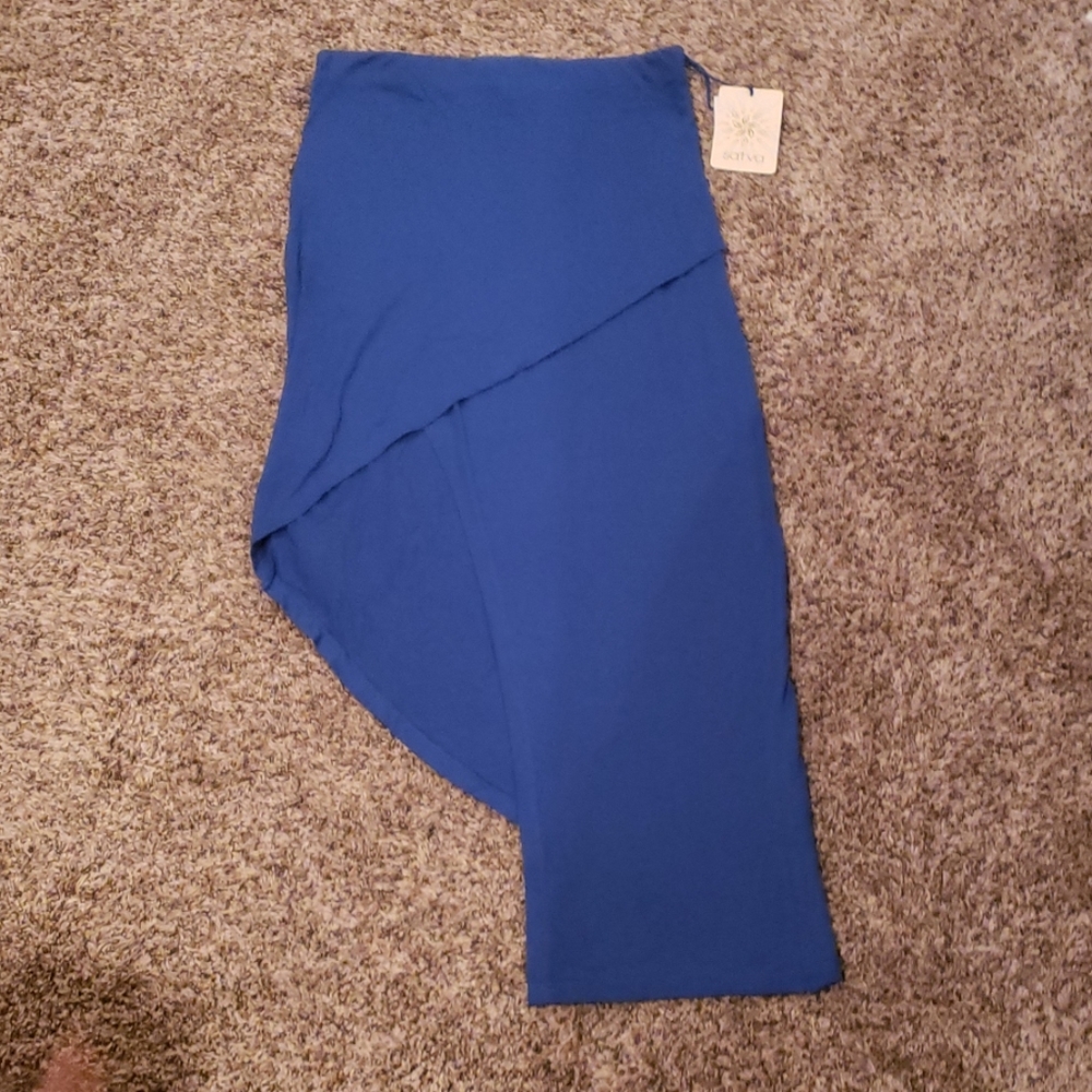 NWT Satva Blue Jersey skirt